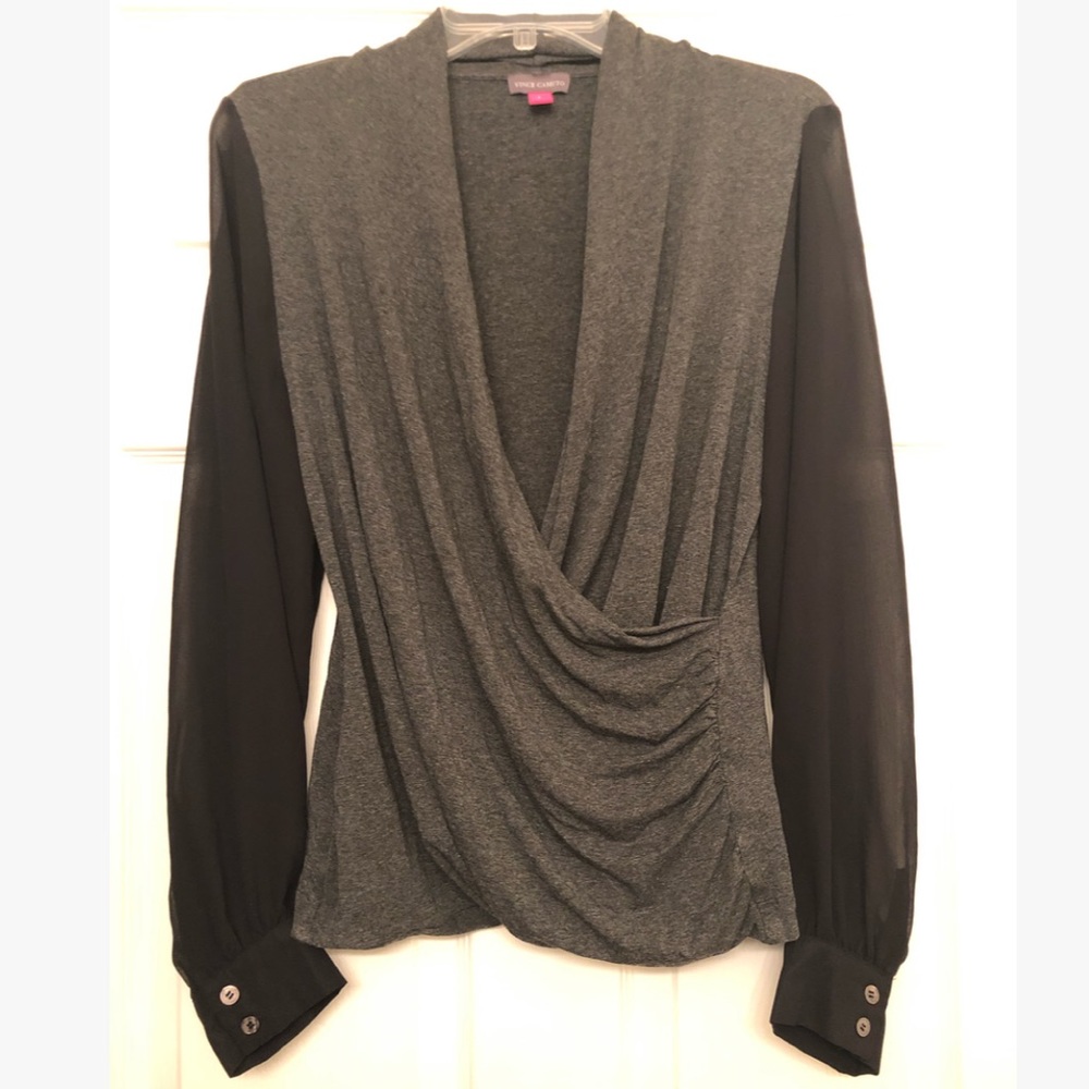 Vince Camuto Sheer Sleeve Blouse